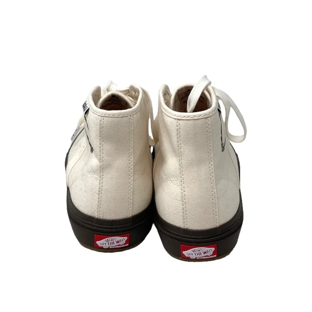 VANS x Quasi Crockett High Decon Shoe Canvas Beige Casual Women Size VN0007QVTBD